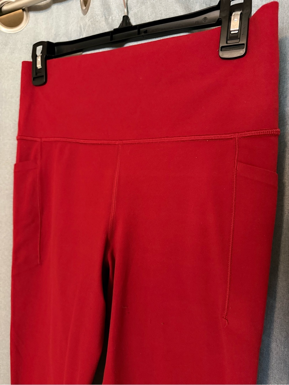 Athleta High-Waist Red Leggings with Pockets - Picture 3 of 6